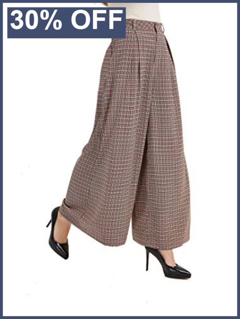 High Waist Wide Leg Palazzo Business Casual Pants Pleated Loose Fit